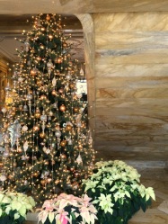 Note the warm honey-colored marble. It's used throughout the foyer and first floor halls.